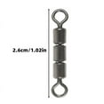 thumbnail image 6 of Reliable Swivel Connection 10Pcs 3 Roller Catfish Rig Bead Chain Swivels, 6 of 8