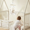thumbnail image 4 of Giunmcul 50% Off Clear Infant Crib Mobile Ceiling Mobile Sensory Toy Cute Nursery Mobile Decor Wooden for Infant Anniversary Bedroom Living Room Girls Khaki, 4 of 5
