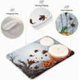 thumbnail image 4 of GZHJMY Halloween Décor Dish Drying Mat - 16 x 18inch- Extra Large Microfiber Dish Drying Mat, Dish Draining Mat, Counter top Mat, Halloween Creepy Forest（170）, 4 of 7