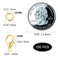 thumbnail image 5 of Alexcraft 150PCS Lobster Claw Clasps with Open Jump Rings, 9/12mm Thicked Plated Lobster Clasps for DIY Craft Bracelet Jewelry Making, 5 of 5