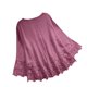 thumbnail image 4 of Top corto sin espalda liso para mujer - Camiseta sexy informal de manga corta - Diseño con mangas acampanadas - Ropa de verano de poliéster, 4 of 8