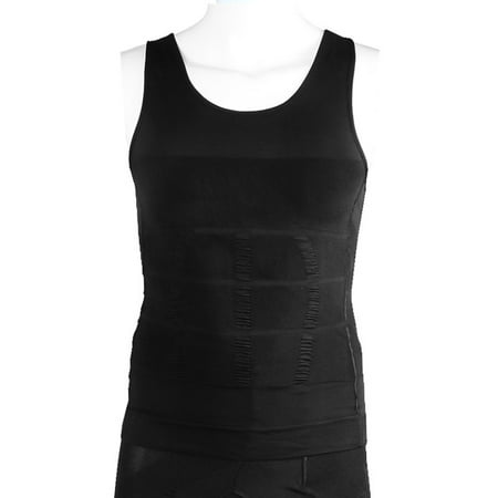 Men Waist Trainer Vest for Weightloss Hot Neoprene Corset Body Shaper Zipper Sauna Tank Top Workout Shirt（size XXL)