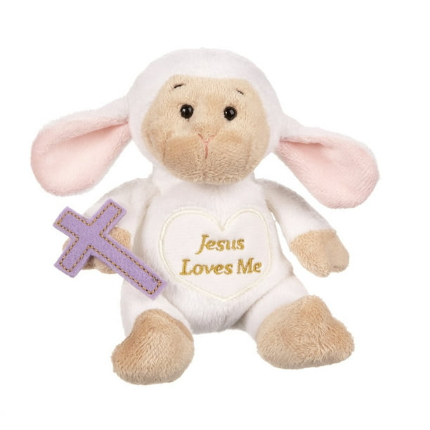 Inspirational Lambs Plush Toy: Jesus Loves Me - By Ganz (5in) - Walmart