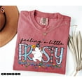 thumbnail image 4 of Feeling a Little Frosty Snowman Graphic Print T-Shirt | Funny Christmas Design | Comfort Colors Blue Jean Tee, 4 of 6