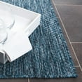 thumbnail image 4 of SAFAVIEH Beach House Jacinth Solid Indoor/Outdoor Area Rug, Navy, 6'7" x 6'7" Square, 4 of 15