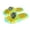 Yellow, variant on Womens Slippers Unisex LED Light Up Cartoon Slides Glow In The Dark Flat Casual Sandals Indoor Outdoor Slippers