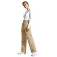 thumbnail image 4 of WULMLEO Women's Convertible Hiking Pants Zip Off Waterproof Drawstring Tousers Quick Dry High Waistes Hiking Pants with Pockets for Outdoors Khaki XL, 4 of 5