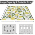 thumbnail image 5 of 80”x 80”Extra Large Lemon Picnic Blankets Waterproof Foldable Beach Blanket Sandproof,3-Layer Thicking Outdoor Packable Blanket for Camping, Park, Beach, Grass, Indoors, 5 of 6