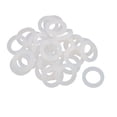 thumbnail image 1 of 30 piezas de juntas de sellado de anillo de silicona blancas de 16 mm x 24 mm x 3 mm para tuberías, tubos y mangueras, 1 of 2