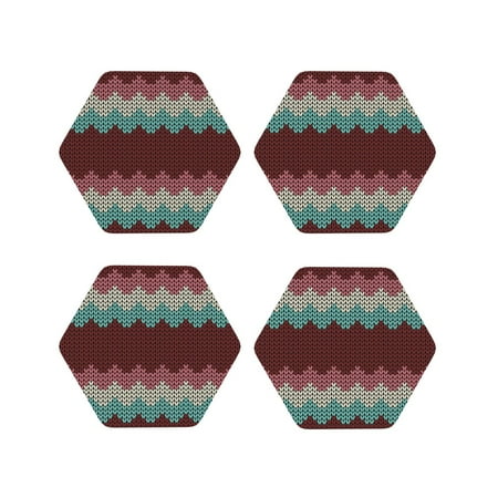 

Matuu fall leaf Element for Cup Coasters Set of 4 Leather Coasters Desk Coasters for Office Measures 4” x 4”-Hexagon