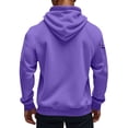 thumbnail image 3 of Men Hoodie Fleece Oversized Sweatshirts Quarter Zip Pullover Drawstring Multi-Pocket Outdoor Casual coat, 3 of 9