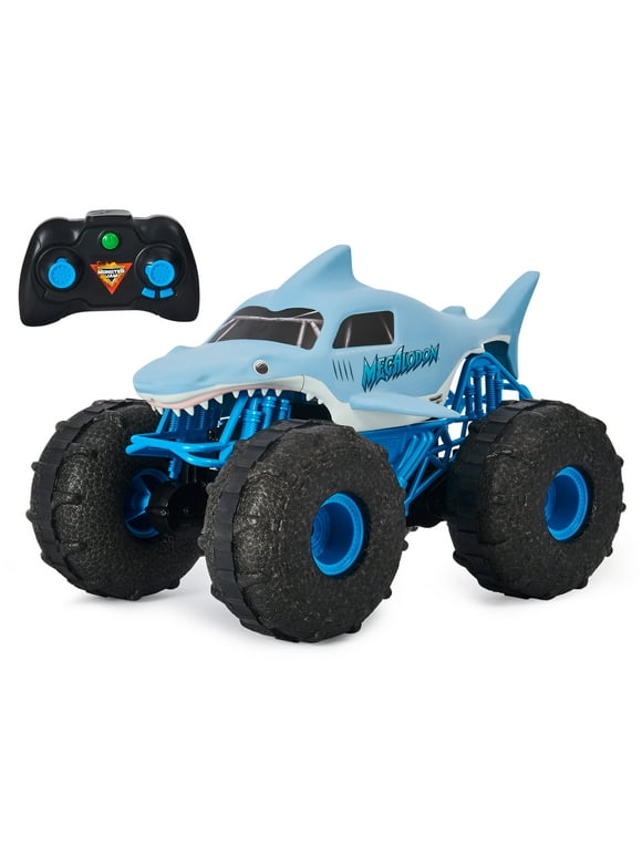 Monster Jam, Official Megalodon Storm All-Terrain Remote Control Monster Truck for Boys and Girls, 1:15 Scale, Kids Toys for Ages 4-6+