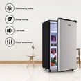 thumbnail image 4 of WANAI Mini Refrigerator 3.2 Cu.Ft, Single Door, Adjustable Removable Shelves Refrigerator Suitable For Dorm,Office,Living room Freezer Energy Saving for Garage Apartment Kitchen or Business, Black, 4 of 7