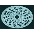 thumbnail image 1 of Ahgly Company Machine Washable Indoor Rectangle Transitional Deep Teal Green Area Rugs, 2' x 5', 1 of 7