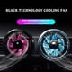 thumbnail image 1 of Ventilador de coche de 12V con luces LED de colores • Ajustable de 3 velocidades • Rotación de 360° • Alimentado por USB • 5W Potente refrigeración para las rejillas de aire acondicionado del, 1 of 3