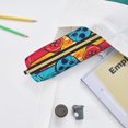 thumbnail image 6 of Rateoe Gaming Print Leather Pencil Case with Smooth Zipper, Compact Storage for Writing Tools & Art Supplies, 8.26" x 1.96" x 2.16", 6 of 7