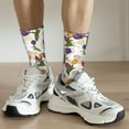thumbnail image 6 of KLL Tulips Flowers Print Cool Socks Men's Women's Crew Socks Funny Crazy Novelty Stockings, 6 of 6
