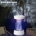 thumbnail image 7 of Indoor Electric Bug Zapper with Fan, Chargeable 1500V High Voltage Mosquitoes Killer with Hanger, Small Fly Insects Lamp Trap Catching Moth Gnat Fruit Flies, 7 of 7