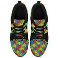 thumbnail image 2 of Autism Shoes Women Men Running Sneakers Autism Awareness Puzzle Print Tennis Walking Shoes Black Size 9, 2 of 5