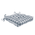 Country Farmhouse Plush Buffalo Plaid Checkered Chair Cushion Pad With