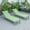 Green, variant on LeisureMod Marlin Poolside Outdoor Patio Lawn and Garden Modern Grey Powder Coated Aluminum Frame Suntan Sling Chaise Lounge Chair, Set of 2 (Green)
