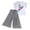 Gray, variant on Clothes Set For Toddler Baby Girl Toddler Kids Girls Clothing Sets Summer Sunflower T Shirt Tops Chiffon Ruched Loose Pants Outfits Children Clothes Grey Cute Outfits For Girls 8 Years-9 Years