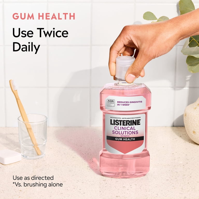 Listerine Clinical Solutions Gum Health Mouthwash, Icy Mint photo 6