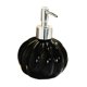 thumbnail image 1 of Dispensador de jabón de cerámica Dispensador de jabón creativo para encimera Contenedor de líquido Botella de bomba rellenable vacía para tocador de Negro, 1 of 9