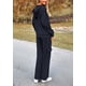 thumbnail image 2 of Conjunto de Mujer PRETTYGARDEN Sudadera con Capucha y Pantalones Cargo Azul Marino XL, 2 of 8