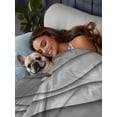 thumbnail image 6 of California King Size Flat Sheet Only, Black Grey Ombre Soft Brushed Microfiber Bed Sheets, Modern Geometric Abstract Aesthetic Cream Hotel Quality Breathable Bedding Top Sheet, Easy Care, 108"x98", 6 of 9