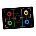 thumbnail image 1 of Almencla Basketball Training Mat Anti Slip Silent Basketball Footstep Mat Dribble Aid Red Yellow, 1 of 8
