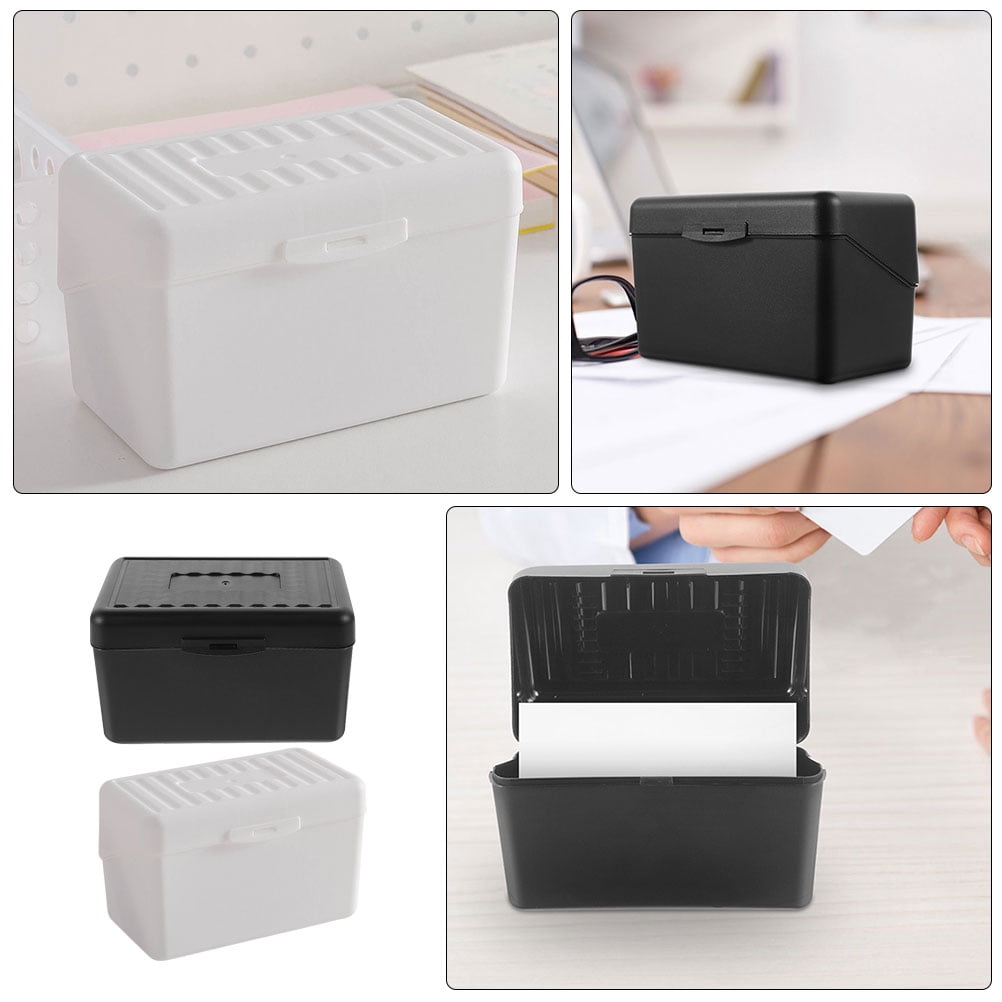 FUEENIRVA Multi-Function Plastic Card Storage Box, 8-Piece Set Organizer in Assorted Colors for Home and Office