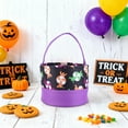 thumbnail image 3 of HUISZJ Halloween Bag Candy Bulk, Reusable Goody Fabric Candy Bucket with Handle, Halloween Trick or Treat Bags for Party Home Supplies (C), 3 of 8