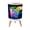 Color 4, variant on Small Trash Can with Lid Tropical Beach Oysters Palm Trees Tranquil Waters 1.8 Gallon Dog Proof Trash Can Round Garbage Can Waste Bin Wastebasket for Bathroom Bedroom Living Room