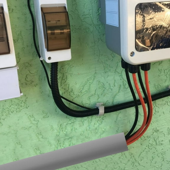 HEMOTON  Wire Channels to Hide Wires Cable Hider Wall Strips Concealer Grey