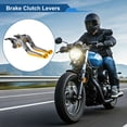 thumbnail image 2 of Palancas de freno y embrague cortas y largas para Yamaha TMAX560 2019-2020, palanca de freno ajustable de motocicleta, aleación de aluminio, mango de titanio con tono dorado, 2 of 6