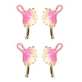 thumbnail image 2 of 4x Aleación DIY Collar Pendientes Cuelgan Gota Colgantes Rosa \ u0026 Oro, 2 of 9
