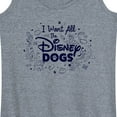 thumbnail image 3 of Disney Classics - Cats & Dogs - I Want All The Disney Dogs - Women's Racerback Tank Top, 3 of 5