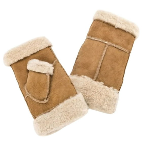 Eastern Counties Leather Womens Glitten Sheepskin Mittens