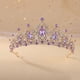 thumbnail image 4 of Corona de boda para novia - Tiara de princesa de pedrería para mujer - Corona de reina - Corona de boda hecha a mano - Accesorios para el cabello - Corona de tiara, 4 of 5