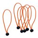 thumbnail image 5 of Correas de amarre con cordón de bola para carpa con dosel de 6\'\'/5\'\'/8\'\' Naranja 9 pulgadas, 5 of 9