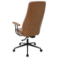 thumbnail image 6 of Ranger Upholstered Adjustable Home Office Desk Chair Brown, 6 of 11