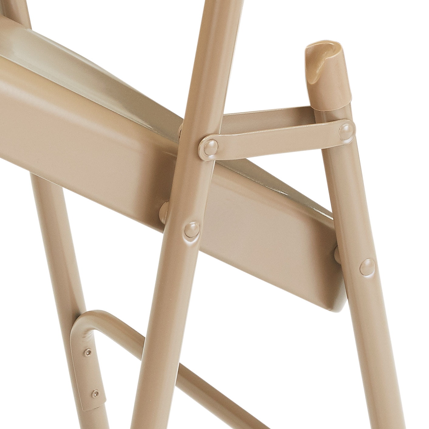 (4 Pack) 200 Series Premium All-Steel Folding Chairs Beige