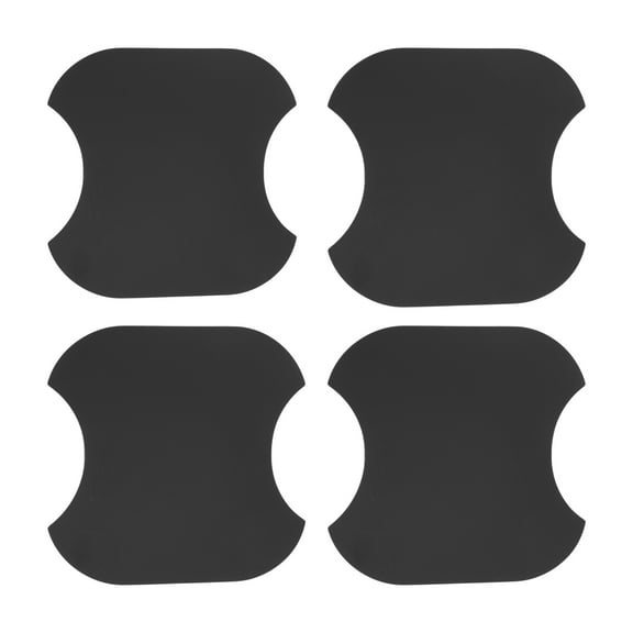 Unique Bargains Car Magnet Car Door Handle Scratch Protector 91x93mm Anti-Scratches Door Handle Protective Film Matte Black 4 Pcs