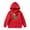 Red, variant on Christmas Dinosaur Print Girls Hooded Pullover Casual Winter Wear Cozy Top with Decorative Pocket Graphic Design Winter Fashion (Color:Red,Size:3-4 Years)