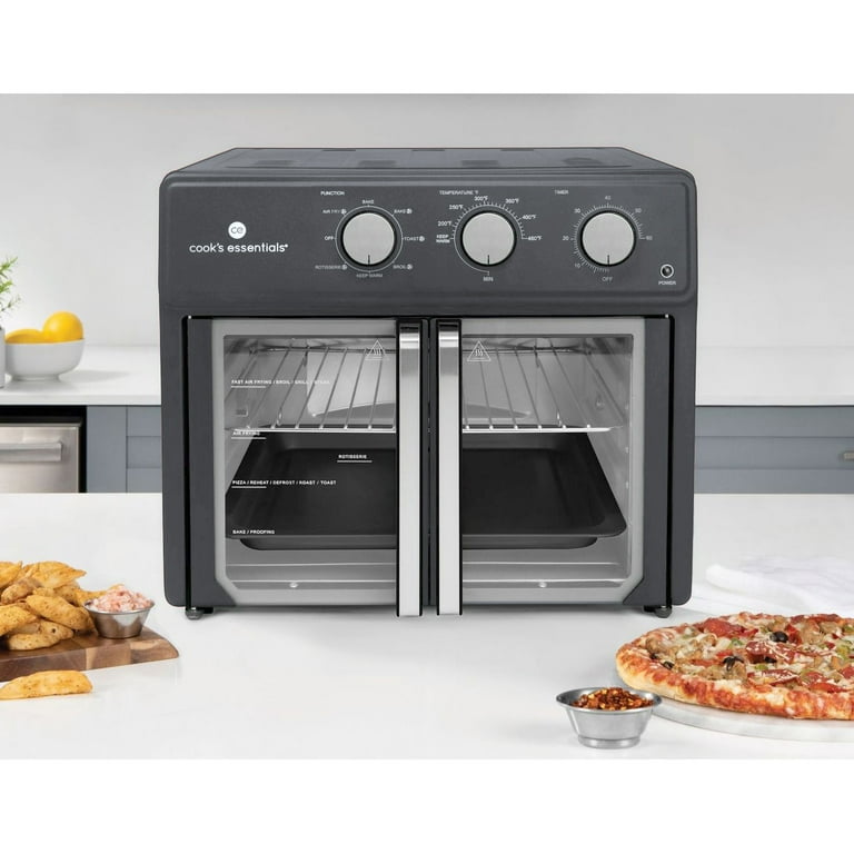 Restored Cook s Essentials 25L French Door Air Fryer Oven with Rotisserie Refurbished