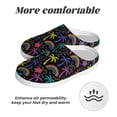 thumbnail image 6 of Lsque Colorful Palms Pattern Womens Comfort Cotton on Scuff With Memory Foam and Anti-skid Sole Slipper-39/40, 6 of 7
