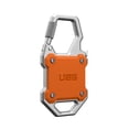 thumbnail image 4 of UAG AirTag Case 1st/2nd Gen with Built-in Bottle Opener - Hard Shell Lock Case AirTag Holder Durable Locking Carabiner for Keys, Luggage & Bags, Monarch Orange/Silver, 4 of 5