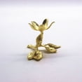 thumbnail image 1 of Estante de bola de cristal, trípode de metal, soporte para árbol, base de libélula con forma de triángulo de rosa bañada en oro, 1 of 6