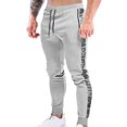 thumbnail image 4 of SDNall Mens Pants Men Color-Matching Pockets Zipper Pull Rope Fashion Casual Comfort Pants, 4 of 9